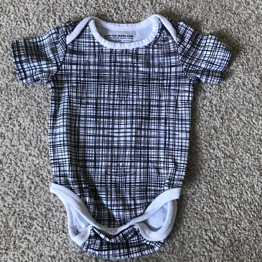 Organic Cotton Short Sleeve Onesie 0-3m